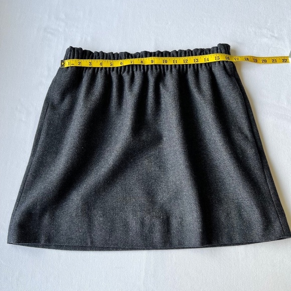 NWT - J. Crew Factory wool blend, herringbone pattern, elastic waistband skirt - Picture 4 of 13